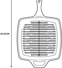 Lodge L8SGP3 Cast Iron Square Grill Pan, Pre-Seasoned, 10.5-inch