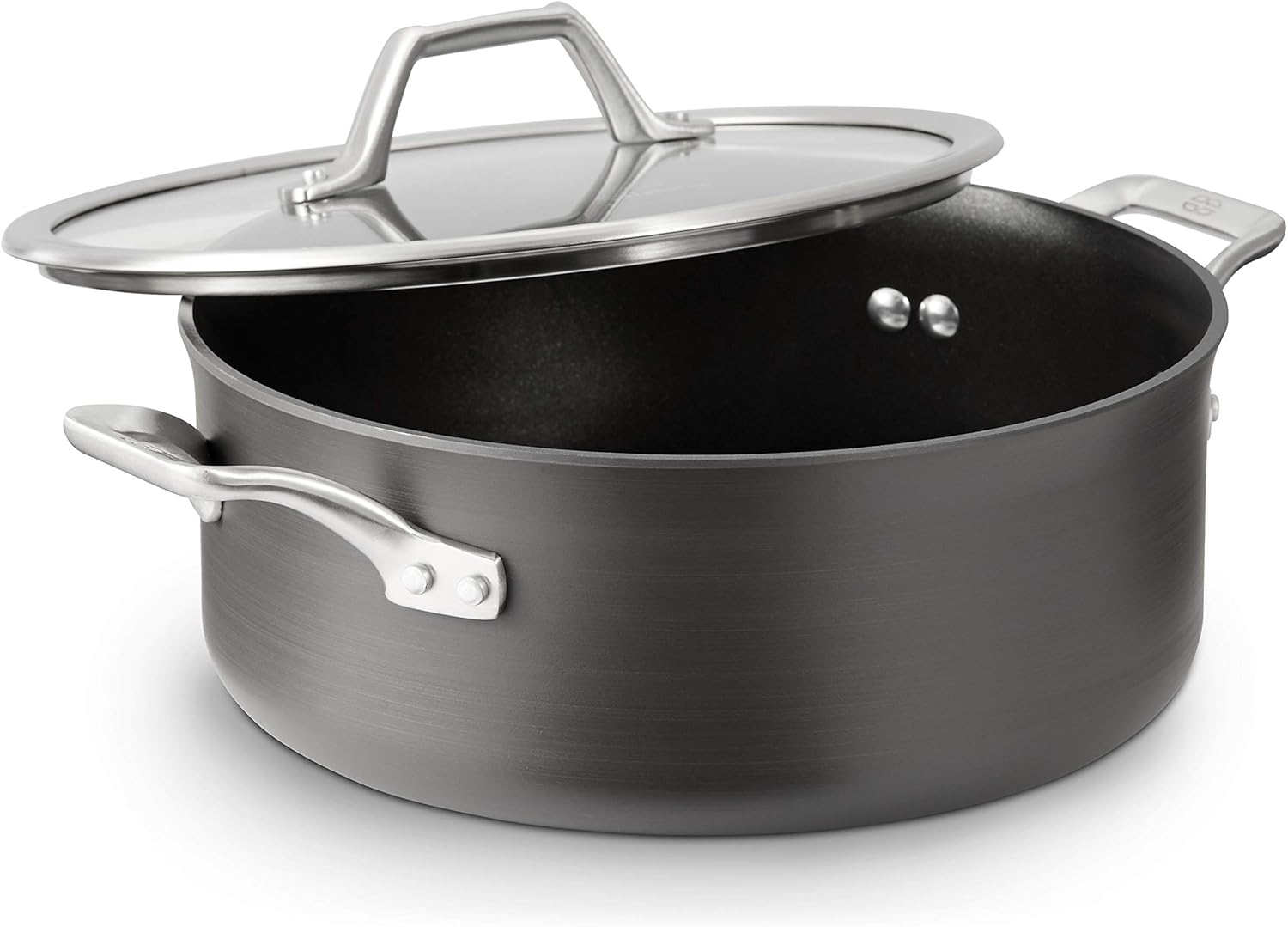 Calphalon Signature Hard-Anodized Nonstick Dutch Oven, 5-Quart, Oven-Safe, PFOA-Free, Black