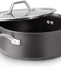 Calphalon Signature Hard-Anodized Nonstick Dutch Oven, 5-Quart, Oven-Safe, PFOA-Free, Black