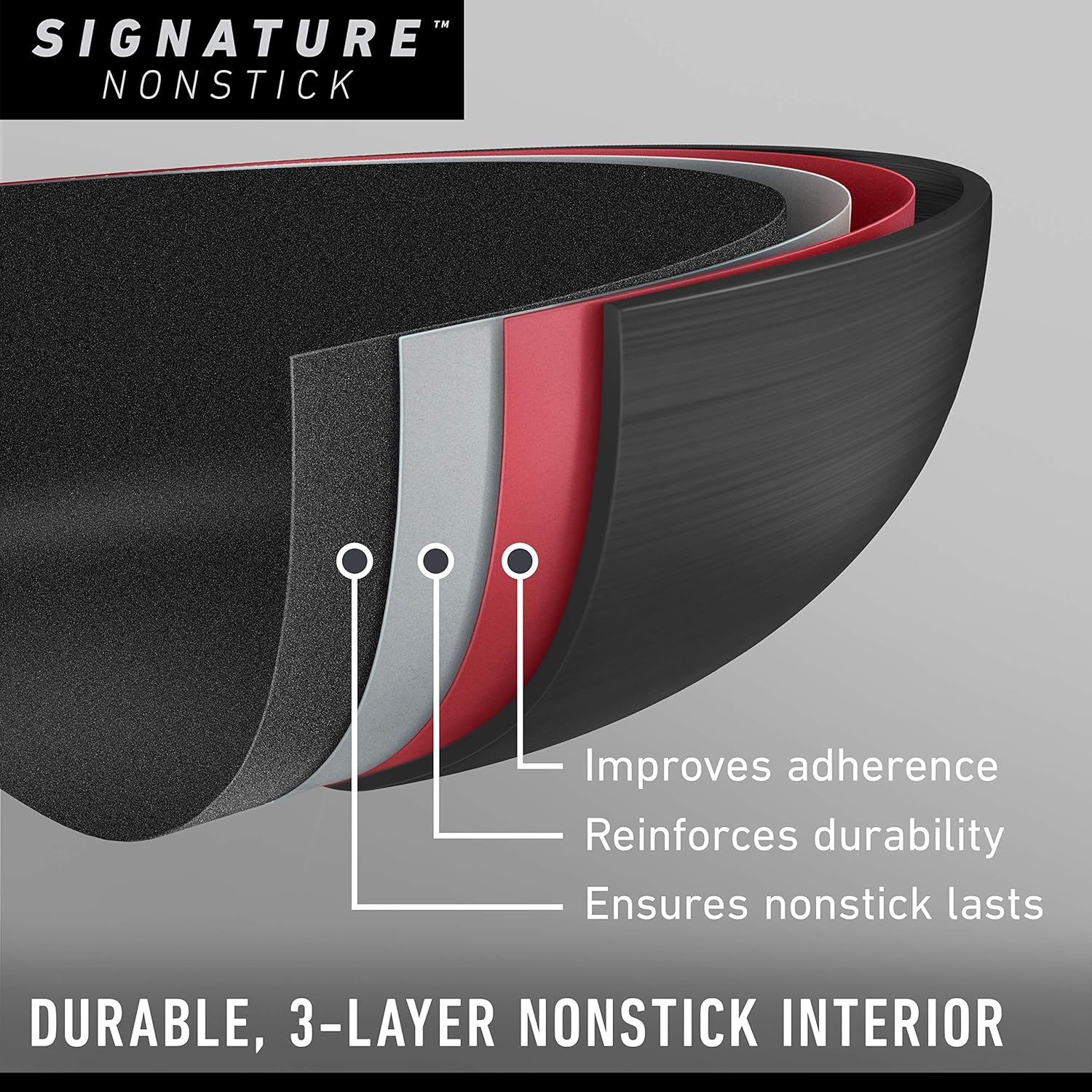 Calphalon Signature Hard-Anodized Nonstick Dutch Oven, 5-Quart, Oven-Safe, PFOA-Free, Black